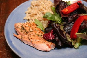 Maple and Herb Salmon.