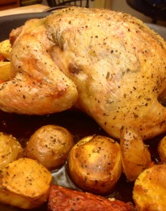 Simple Roasted Chicken. 