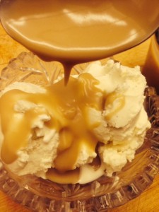 Homemade Caramel made with milk, butter and cream. So easy!