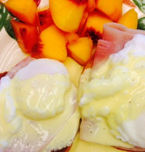 Hollandaise over Eggs for brunch. 