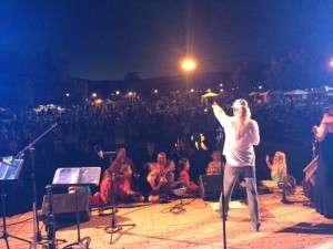 Great gig. Warm breezes. Summer in San Juan Capistrano, California.