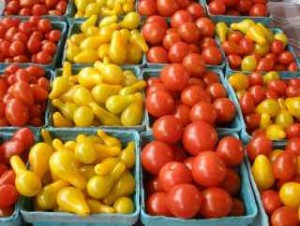 Beautiful Farmer's Market tomatoes make any easy salad gorgeous.