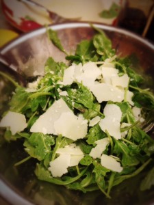 Simple Restaurant Quality Arugula Salad.